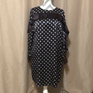 Banana Republic 12 Silk Long Sleeve Dress